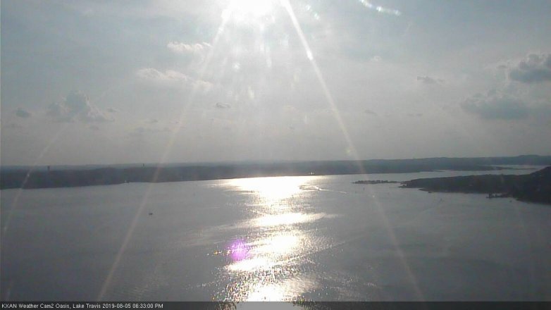 Lake Travis webcam, August 5, 2019 5:35 PM CT