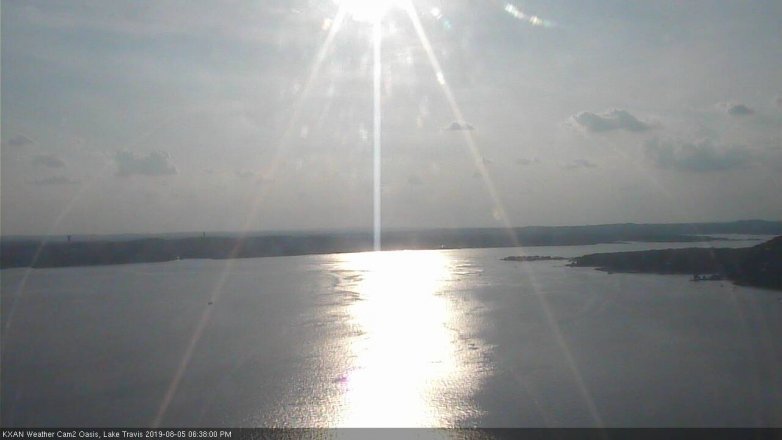 Lake Travis webcam, August 5, 2019 5:40 PM CT