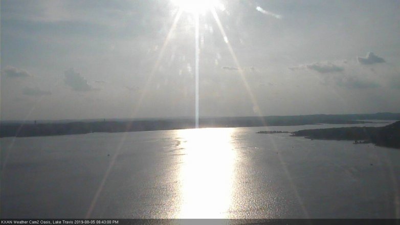 Lake Travis webcam, August 5, 2019 5:45 PM CT