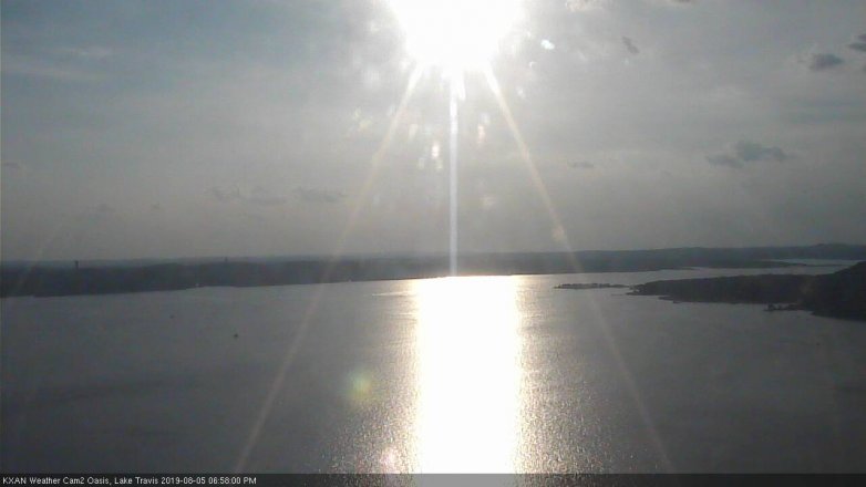 Lake Travis webcam, August 5, 2019 6:00 PM CT