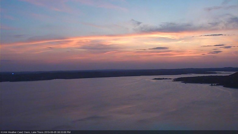 Lake Travis webcam, August 5, 2019 7:35 PM CT
