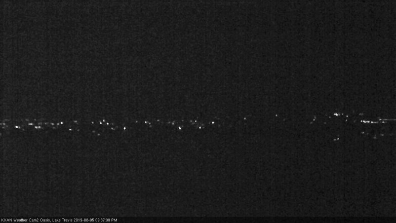 Lake Travis webcam, August 5, 2019 8:40 PM CT