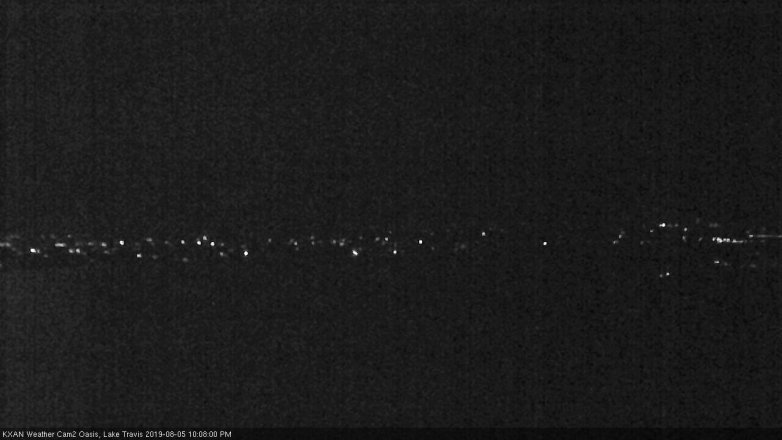 Lake Travis webcam, August 5, 2019 9:10 PM CT