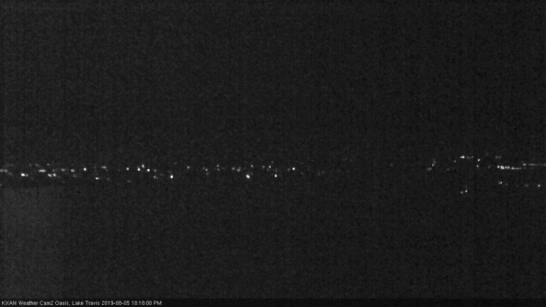 Lake Travis webcam, August 5, 2019 9:20 PM CT