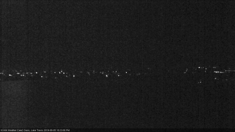 Lake Travis webcam, August 5, 2019 9:25 PM CT