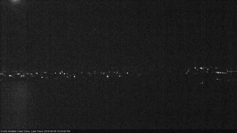 Lake Travis webcam, August 5, 2019 9:35 PM CT