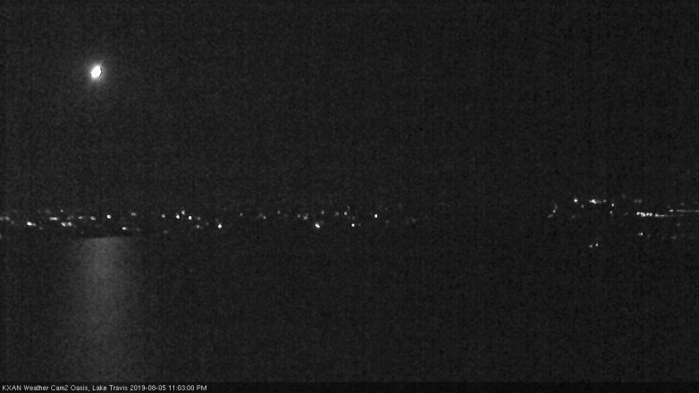 Lake Travis webcam, August 5, 2019 10:05 PM CT
