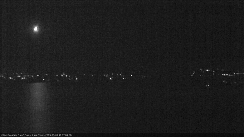 Lake Travis webcam, August 5, 2019 10:10 PM CT