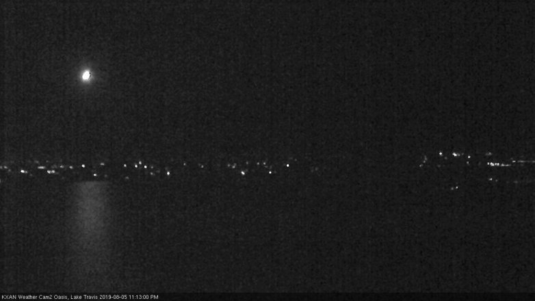 Lake Travis webcam, August 5, 2019 10:15 PM CT