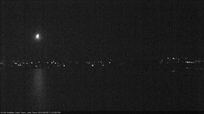 Lake Travis webcam, August 5, 2019 10:25 PM CT