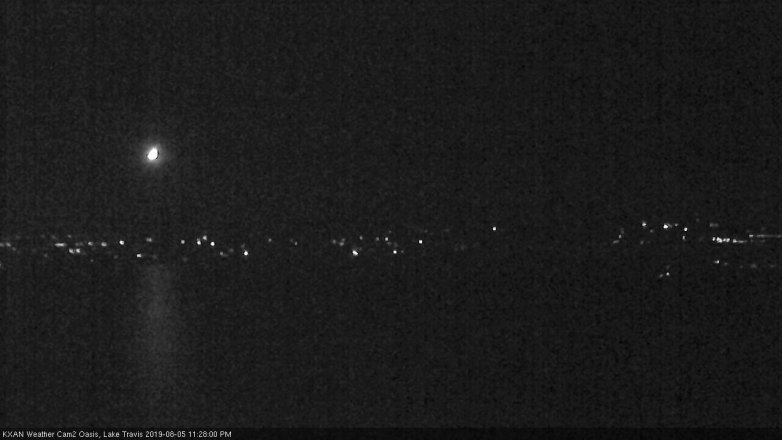 Lake Travis webcam, August 5, 2019 10:30 PM CT