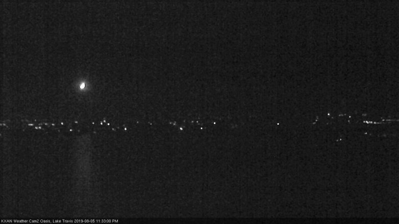 Lake Travis webcam, August 5, 2019 10:35 PM CT