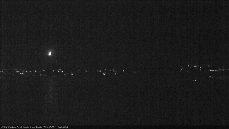 Lake Travis webcam, August 5, 2019 10:40 PM CT