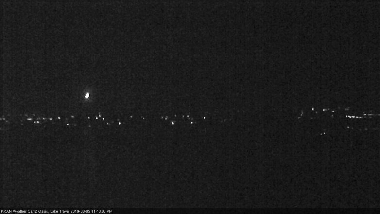 Lake Travis webcam, August 5, 2019 10:45 PM CT
