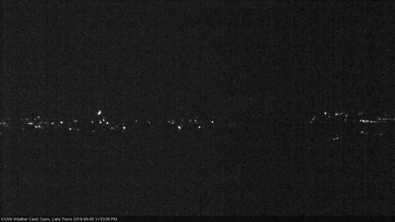 Lake Travis webcam, August 5, 2019 10:55 PM CT