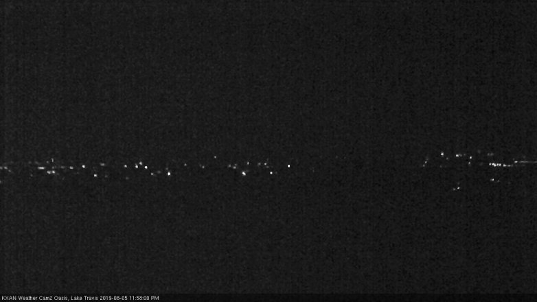 Lake Travis webcam, August 5, 2019 11:00 PM CT