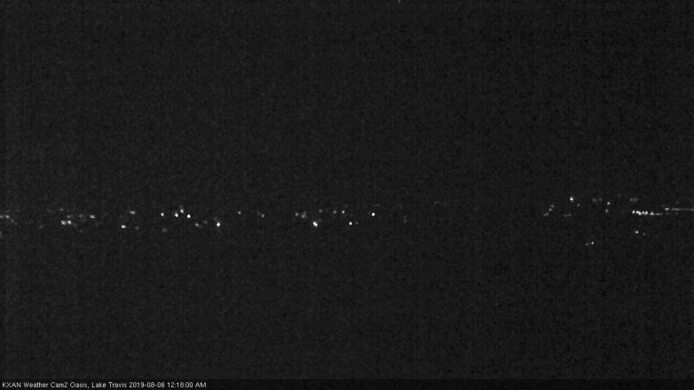 Lake Travis webcam, August 5, 2019 11:20 PM CT