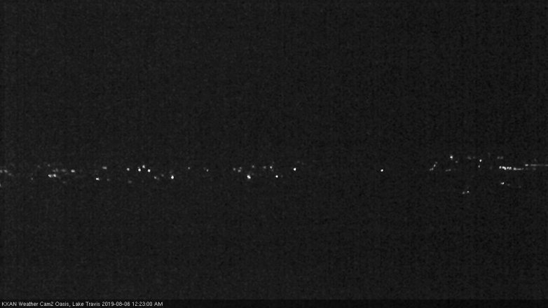 Lake Travis webcam, August 5, 2019 11:25 PM CT