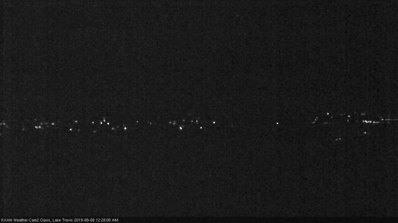 Lake Travis webcam, August 5, 2019 11:30 PM CT