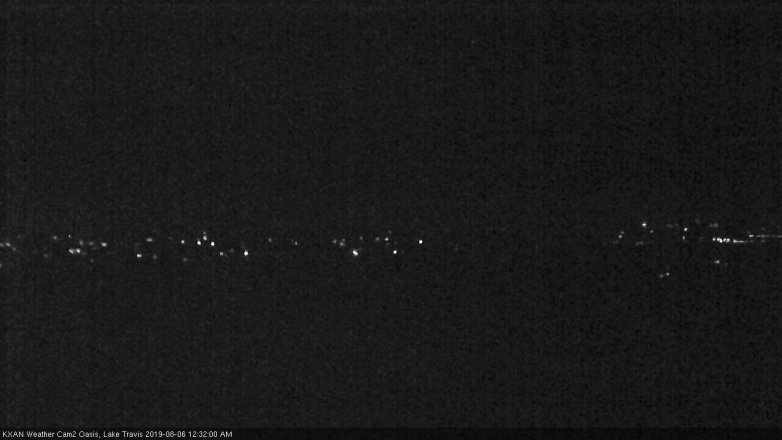 Lake Travis webcam, August 5, 2019 11:35 PM CT
