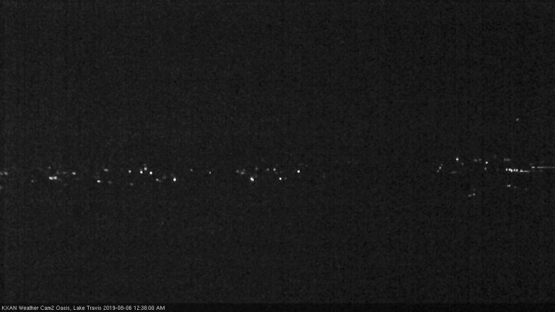Lake Travis webcam, August 5, 2019 11:40 PM CT