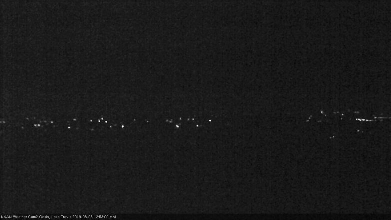 Lake Travis webcam, August 5, 2019 11:55 PM CT