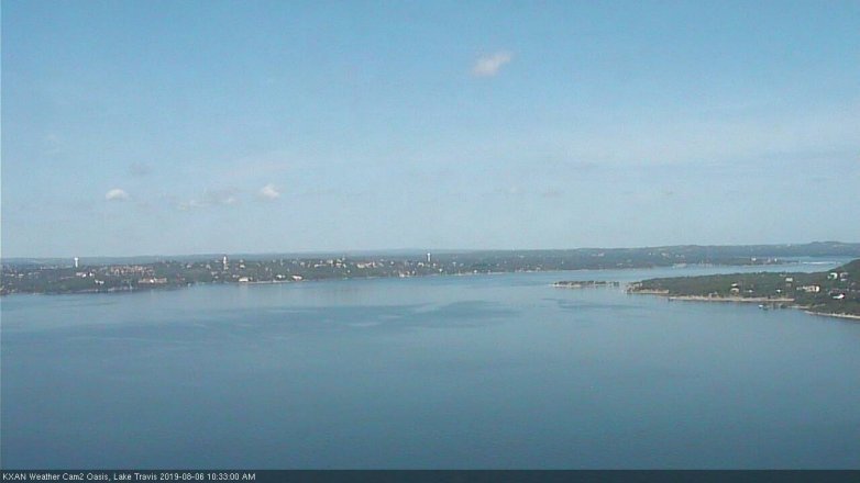 Lake Travis webcam, August 6, 2019 9:35 AM CT