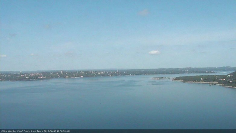 Lake Travis webcam, August 6, 2019 9:40 AM CT