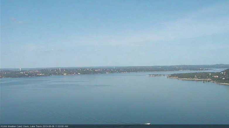 Lake Travis webcam, August 6, 2019 10:05 AM CT