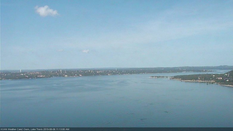 Lake Travis webcam, August 6, 2019 10:15 AM CT