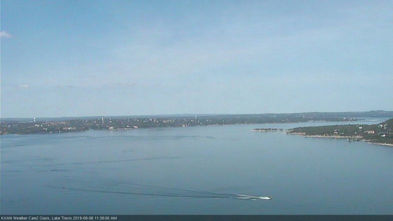Lake Travis webcam, August 6, 2019 10:40 AM CT