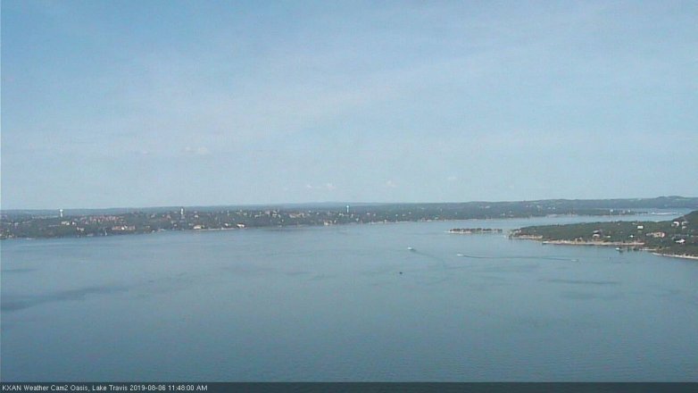 Lake Travis webcam, August 6, 2019 10:50 AM CT