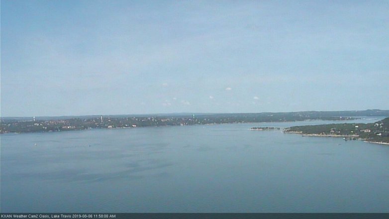 Lake Travis webcam, August 6, 2019 11:00 AM CT