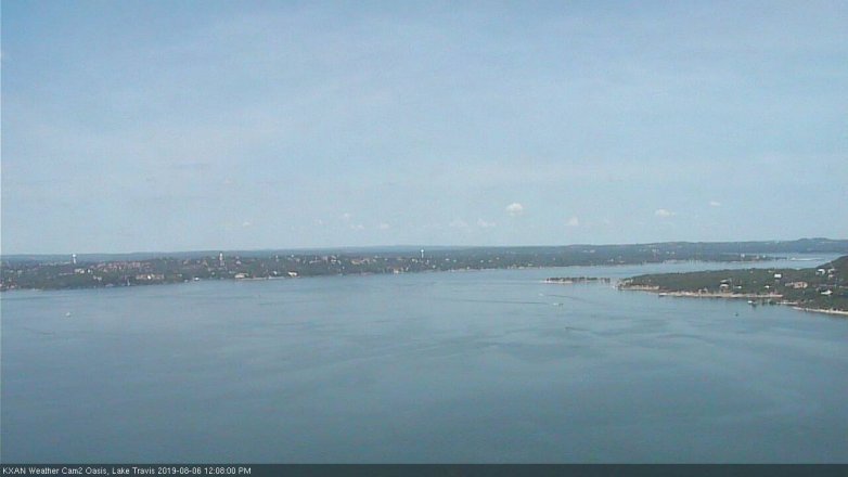 Lake Travis webcam, August 6, 2019 11:10 AM CT