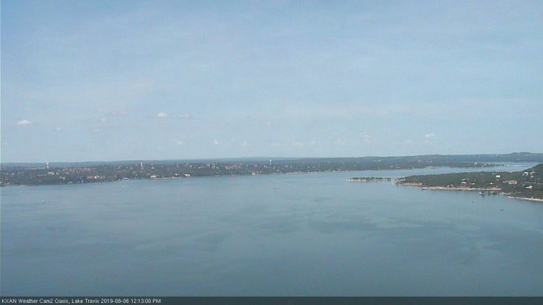 Lake Travis webcam, August 6, 2019 11:15 AM CT