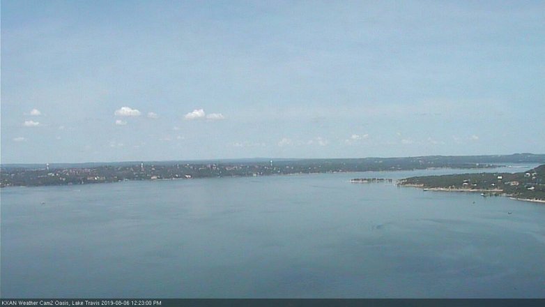 Lake Travis webcam, August 6, 2019 11:25 AM CT
