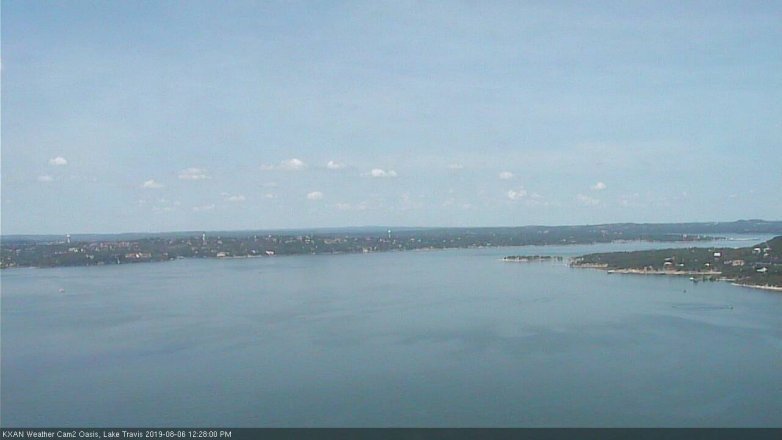 Lake Travis webcam, August 6, 2019 11:30 AM CT