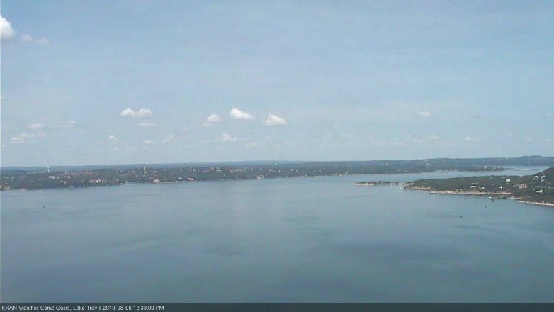 Lake Travis webcam, August 6, 2019 11:35 AM CT