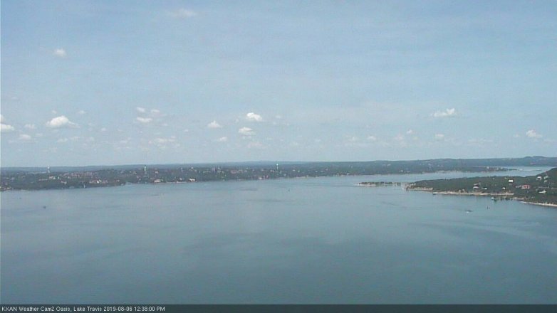 Lake Travis webcam, August 6, 2019 11:40 AM CT