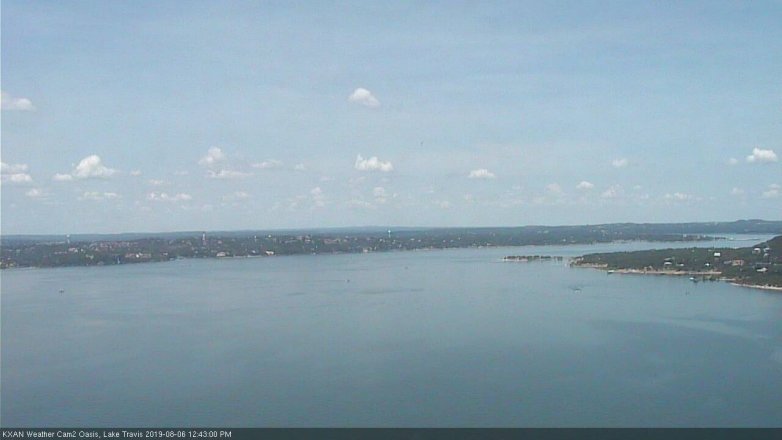 Lake Travis webcam, August 6, 2019 11:45 AM CT