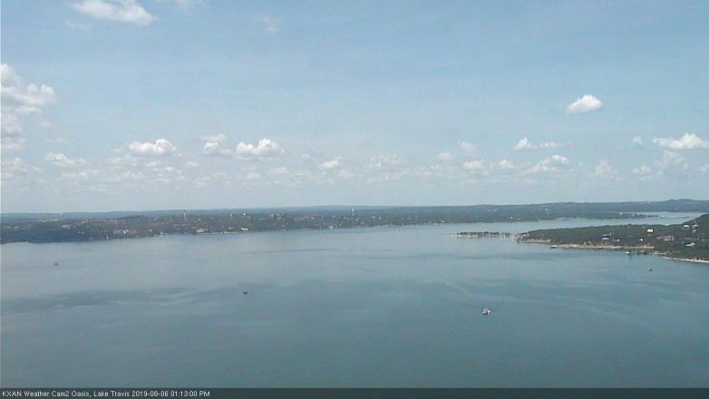 Lake Travis webcam, August 6, 2019 12:15 PM CT