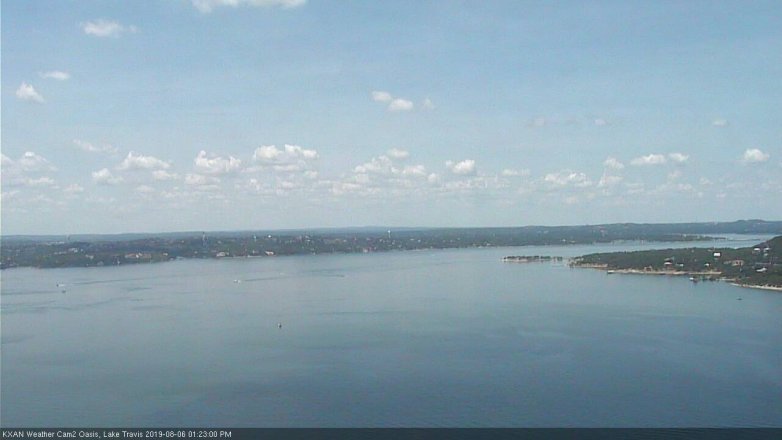 Lake Travis webcam, August 6, 2019 12:25 PM CT