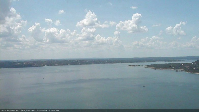 Lake Travis webcam, August 6, 2019 1:40 PM CT