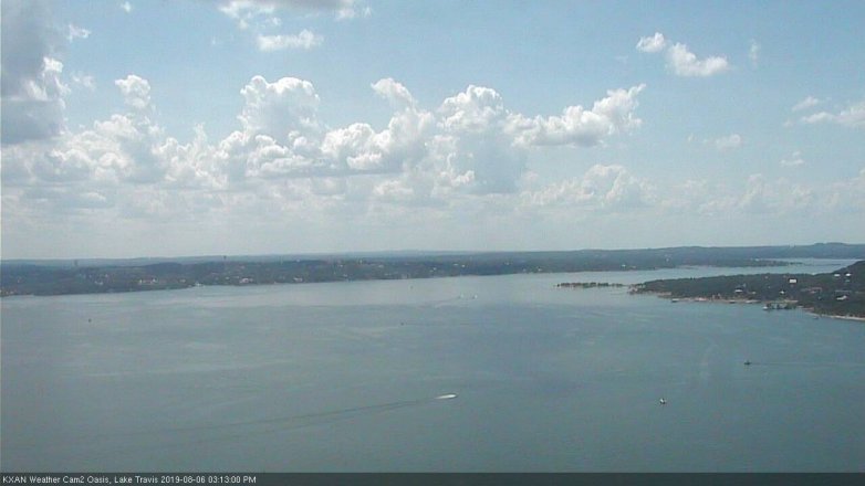 Lake Travis webcam, August 6, 2019 2:15 PM CT