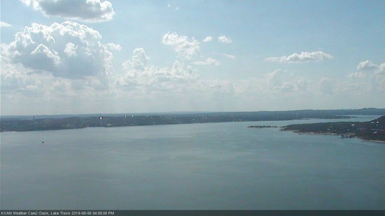 Lake Travis webcam, August 6, 2019 3:10 PM CT