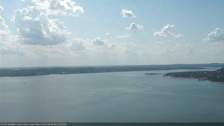 Lake Travis webcam, August 6, 2019 3:15 PM CT