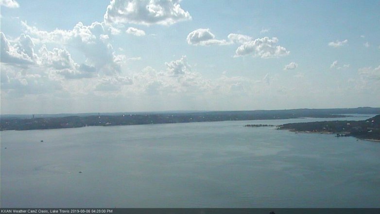 Lake Travis webcam, August 6, 2019 3:30 PM CT