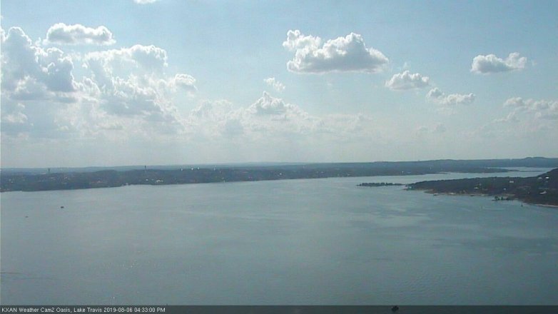 Lake Travis webcam, August 6, 2019 3:35 PM CT