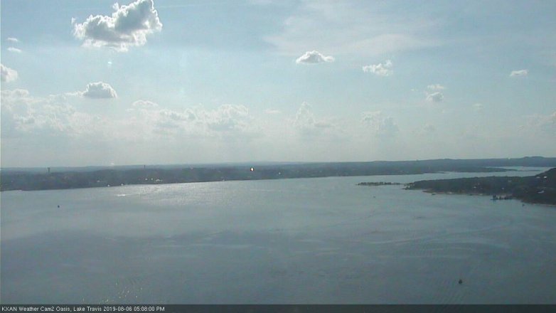 Lake Travis webcam, August 6, 2019 4:10 PM CT