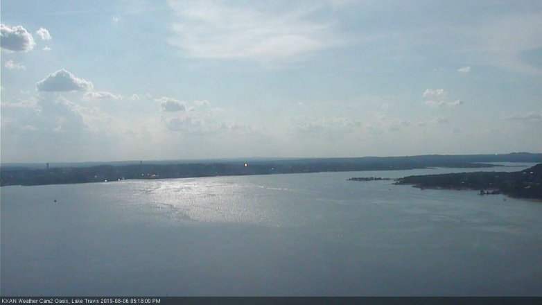 Lake Travis webcam, August 6, 2019 4:20 PM CT